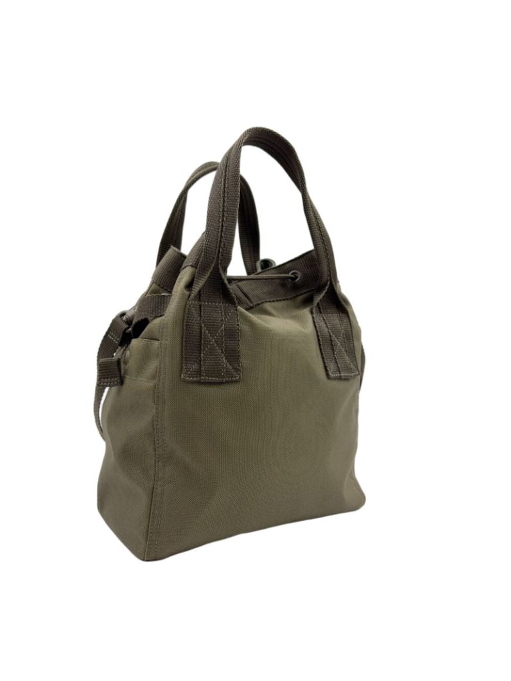 Balenciaga Amy Nylon Canvas Dark Green Handbag - Picture 2 of 15